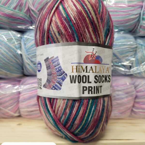Himalaya Wool Socks Print S60-03