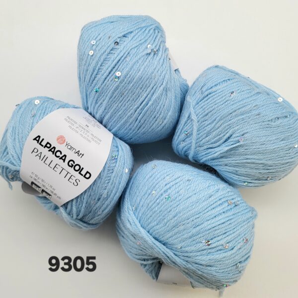YarnArt Alpaca Gold Paillettes 9305