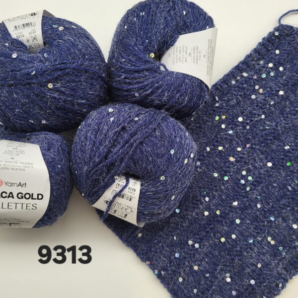 YarnArt Alpaca Gold Paillettes 9313