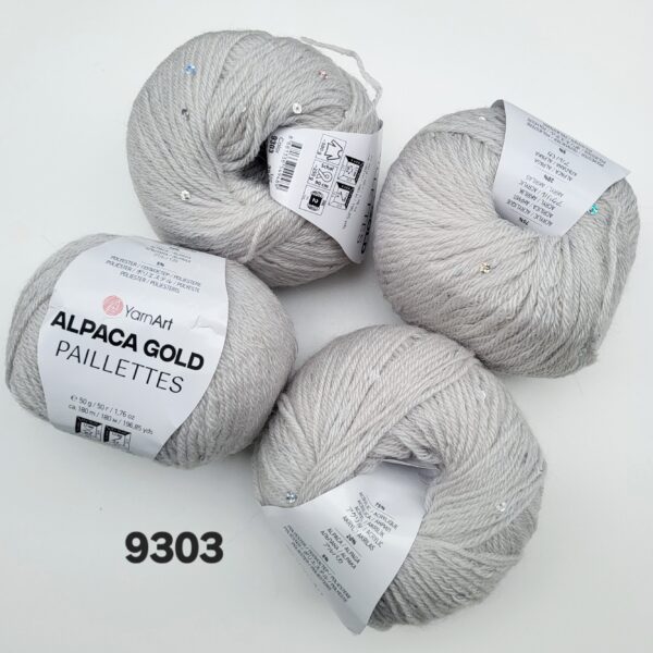 YarnArt Alpaca Gold Paillettes 9303
