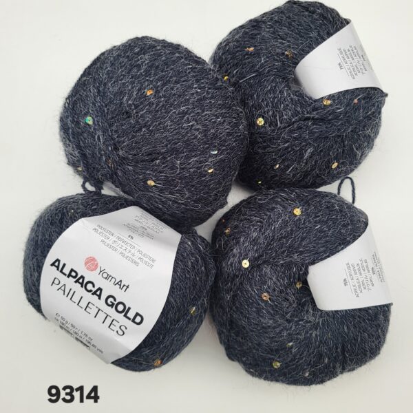 YarnArt Alpaca Gold Paillettes 9314