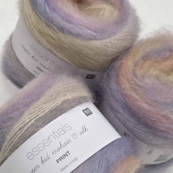 Rico Design Essentials Super Kid Mohair Loves Silk Print 007