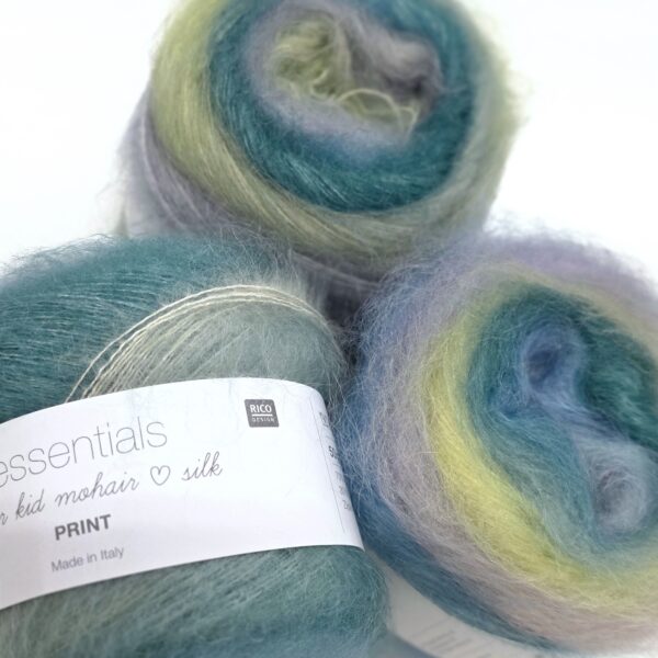 Rico Design Essentials Super Kid Mohair Loves Silk Print 011