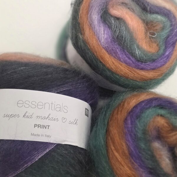 Rico Design Essentials Super Kid Mohair Loves Silk Print 012