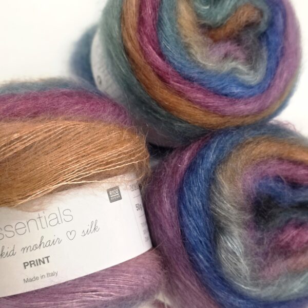 Rico Design Essentials Super Kid Mohair Loves Silk Print 004