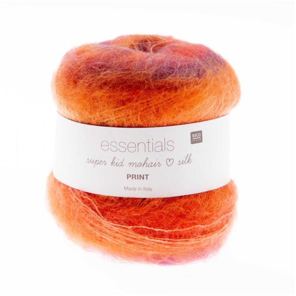 Rico Design Essentials Super Kid Mohair Loves Silk Print 005