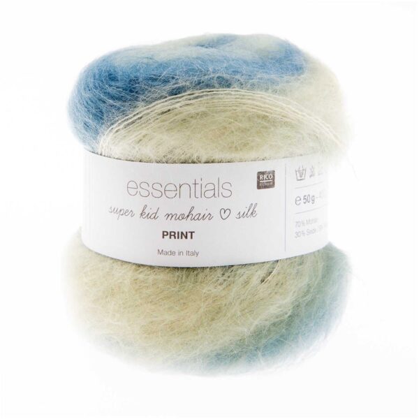 Rico Design Essentials Super Kid Mohair Loves Silk Print 006