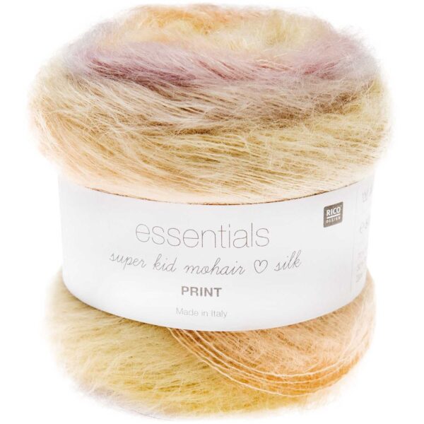 Rico Design Essentials Super Kid Mohair Loves Silk Print 007
