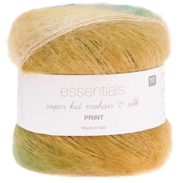 Rico Design Essentials Super Kid Mohair Loves Silk Print 014